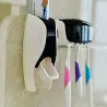 Automatisk tandkräm dispenser - tandborste innehavare - badrumstillbehör
