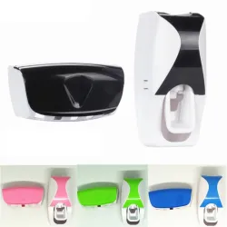 Distributore automatico di dentifricio - porta spazzolini - accessori da bagno