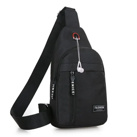 Axelväskor - nylon midja pack- utomhus - usb laddning