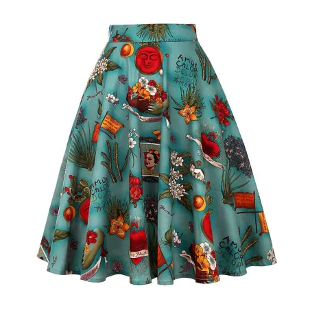 Vintage - retro - 50-talet - tropiska blomkjolar