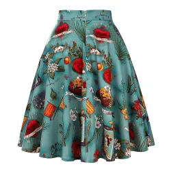 Vintage - retro - 50-talet - tropiska blomkjolar