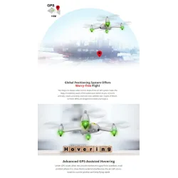 MJX B2C Bugs 2C - Borstlös - 1080P HD-kamera - GPS - RTF - Vit - Standardversion