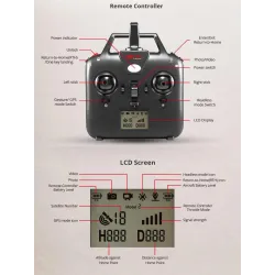 MJX B2C Bugs 2C - Brushless - 1080P HD Camera - GPS - RTF - White - Standard Version