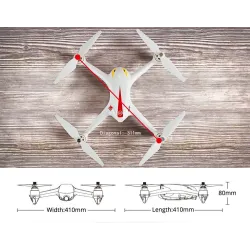 DronesMJX B2C Bugs 2C - Sin cepillos - 1080P HD Cámara - GPS - RTF - Blanco - Versión estándar