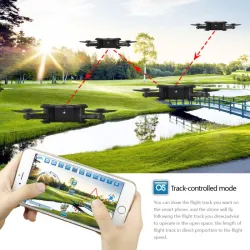 Cada um E55 Mini - WiFi - FPV - Dobrável - Vermelho - RTF