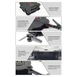 Eachine E55 Mini - WiFi - FPV - Foldable - Red - RTF