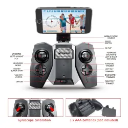 Eachine E55 Mini - WiFi - FPV - Foldable - Red - RTF