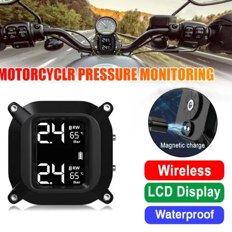 LCD Digital Display - Pressure Monitor - Moottoripyörä