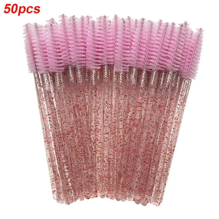 50PCS - Eye Makeup Brush - Rosa Blå