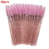 50PCS - Eye Makeup Brush - Rosa Blå