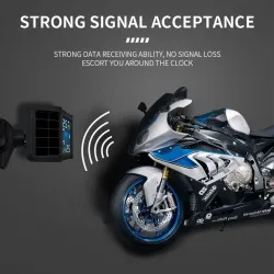 Motorcycle - Tire Pressure Monitoring System - 2 External Sensor - Real-time DisplayInstruments