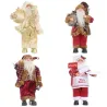 Juldekoration - Santa Claus - mini tyg docka