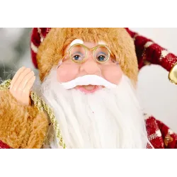 Décoration de Noël - Santa Claus - mini poupée en tissu