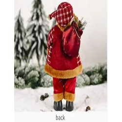 Décoration de Noël - Santa Claus - mini poupée en tissu