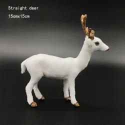 Décoration de Noël - renne blanche - deer