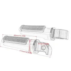 Motocycle CNC repose-pieds arrière pour Yamaha YZF R25 R3 R15 MT-03 MT-25 TMAX 530/500