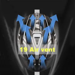 Casque de vélo avec lumière Led - rechargeable - entièrement moulé - protection de la tête de sport