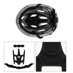 Casque de vélo avec lumière Led - rechargeable - entièrement moulé - protection de la tête de sport