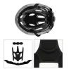 Casque de vélo avec lumière Led - rechargeable - entièrement moulé - protection de la tête de sport