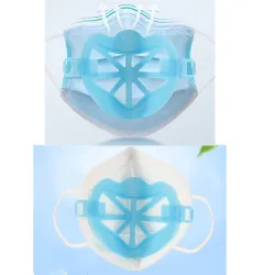 Mascarillas bucales10 piezas - cara 3D bajo soporte de máscara - soporte