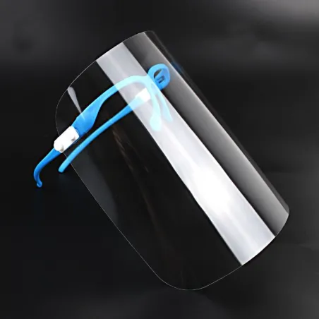 Transparent mouth / face mask - plastic full face shield - visor - lip reading