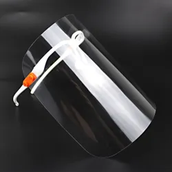 Transparent mouth / face mask - plastic full face shield - visor - lip reading