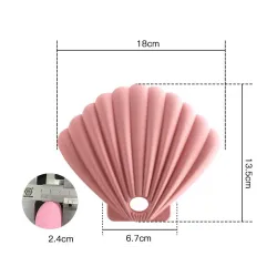 Custodia portaoggetti a forma di conchiglia per maschere viso / bocca - sacchetto di silicone