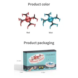 MIRBEST Color X09 - APP Custom - Character Display - Gravity Sensor - Smart - RTF - Bleu
