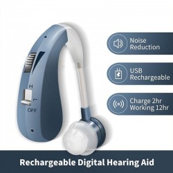 Recarregável - Mini aparelho auditivo digital - aparelhos auditivos sem fio