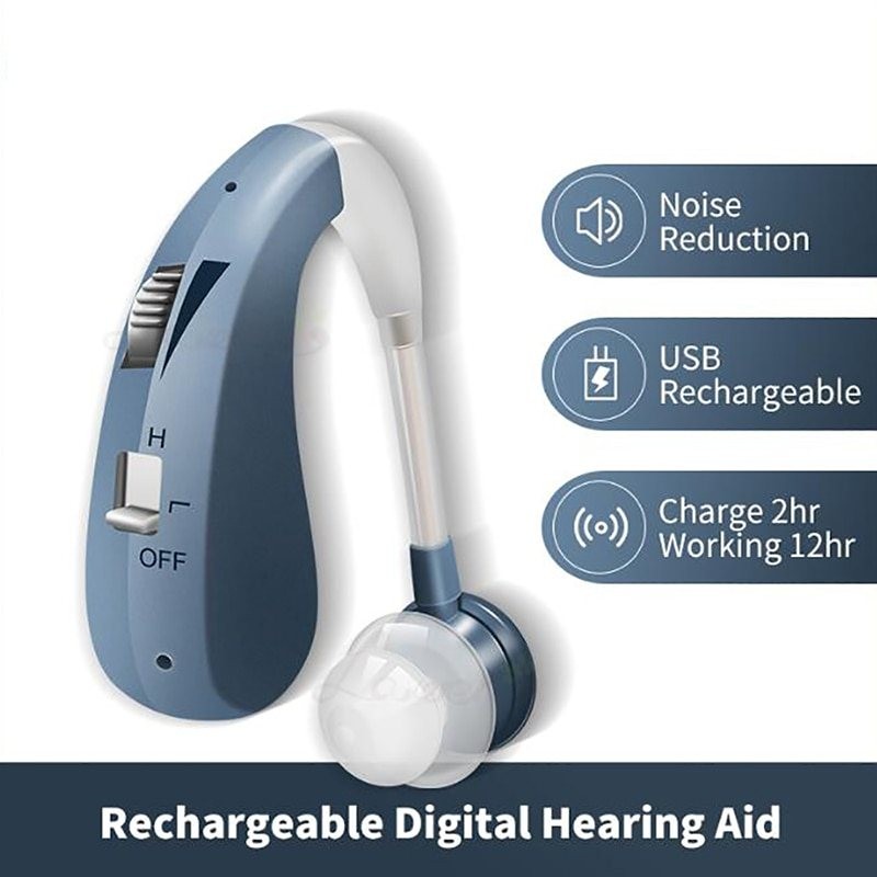 Wiederaufladbar - Mini Digital Hörgerät - Drahtlose Hörgeräte