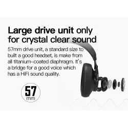 Bluedio T7 - ANC - Bluetooth 5.0 - trådlöst headset - HiFi
