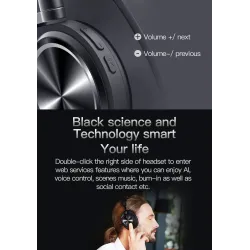 Bluedio T7 - ANC - Bluetooth 5.0 - trådlöst headset - HiFi
