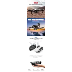 S62 - WIFI - FPV - 4K Dual Camera Switch - Foldable - RTFDrona