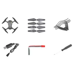 S60 Mini Drone - WIFI - FPV - Caméra double HD 4K - 15mins Temps de vol - Foldable - RTF