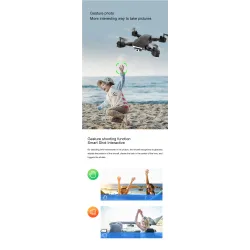 S60 Mini Drone - WIFI - FPV - 4K HD Dual Camera 15mins Flygtid - Vikbar - RTF