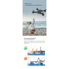 S60 Mini Drone - WIFI - FPV - 4K HD Dual Camera - 15mins Flight Time - Foldable - RTF