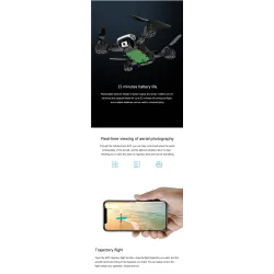 S60 Mini Drone - WIFI - FPV - Caméra double HD 4K - 15mins Temps de vol - Foldable - RTF