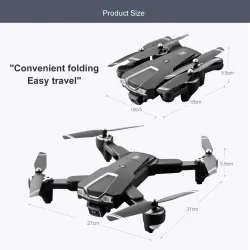 DronesLSRC LS-25 - Mini - GPS - 5G - WiFi - FPV - 6K/4K ESC HD Dual Camera - plegable - RTF