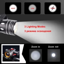 Luz de bicicleta - 800 Lumen - T6 - Farol de bicicleta - USB Recarregável