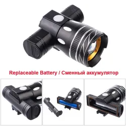 LucesBicycle Light - 800 Lumen - T6 - Bike Headlight - USB Recargable