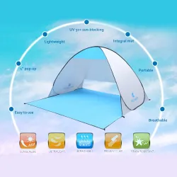 Camping Tent - 2 Personnes - Instant Pop Up - Anti UV