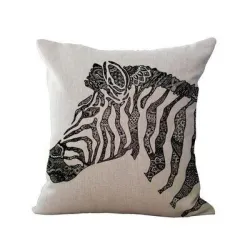 Pillow Case - Cushion Cover - Djur - Elefant - Rhino - Owl