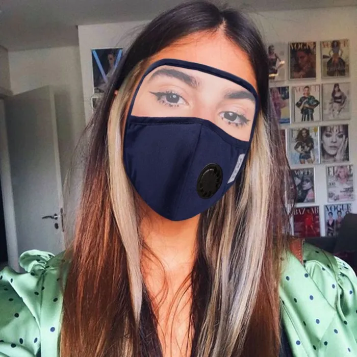 Maschera viso - Lavabile - Nero - Blu - Rosso