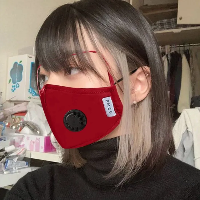Maschera viso - Lavabile - Nero - Blu - Rosso