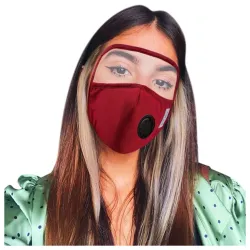Maschera viso - Lavabile - Nero - Blu - Rosso