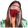 Maschera viso - Lavabile - Nero - Blu - Rosso