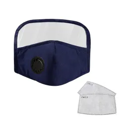 Maschera viso - Lavabile - Nero - Blu - Rosso