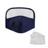 Masque visage - Lavable - Noir - Bleu - Rouge