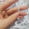 3/6/8/10MM - Vit/svart - Flat Elastic Bands - DIY-sömning