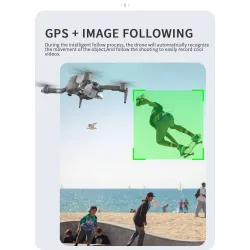 DronesLYZRC L106 Pro 5G - WIFI - FPV - GPS - Cámara doble HD 4K - Dos ejes - plegable - RTF